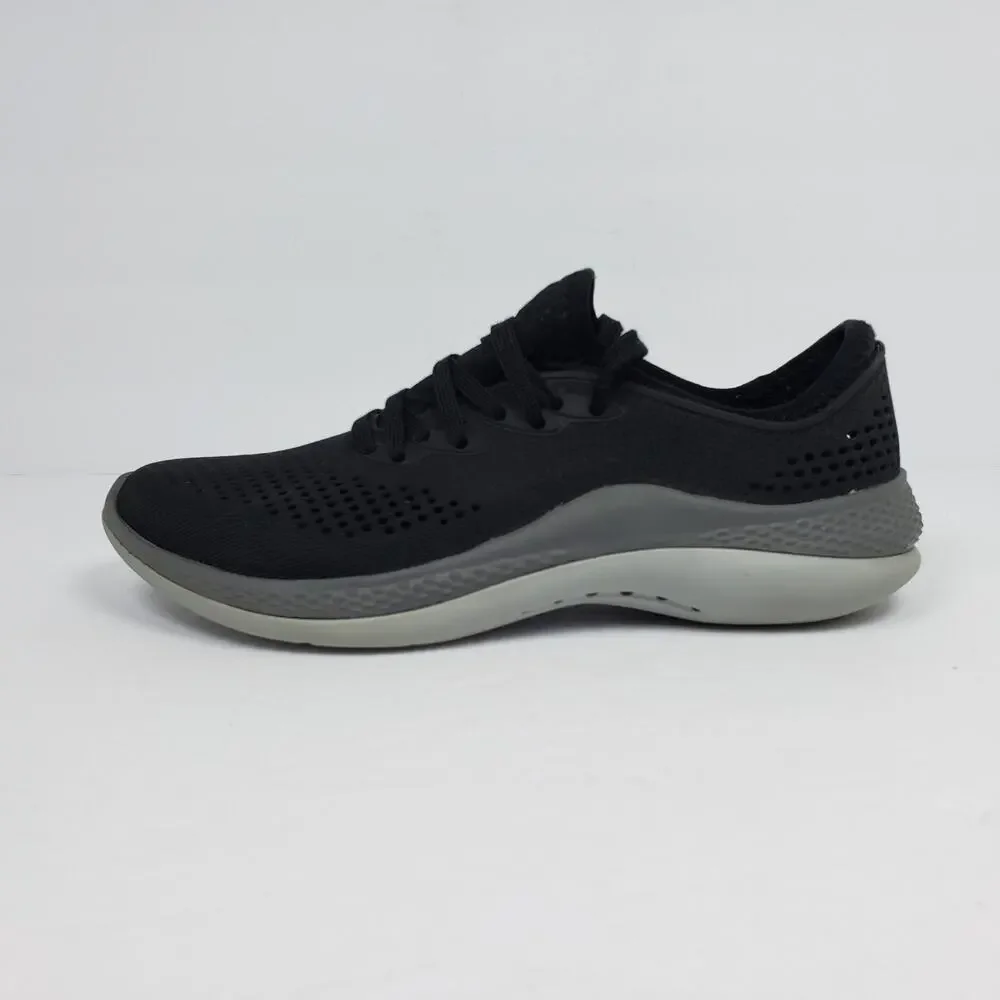 Crocs LiteRide 360 Pacer Womens Size 6 Black Gray Sneaker Shoes 206705